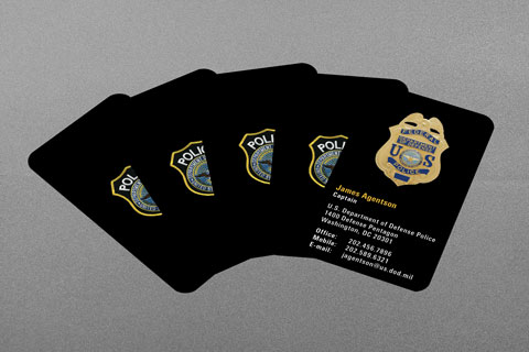 US Department of Defense Police Business Card