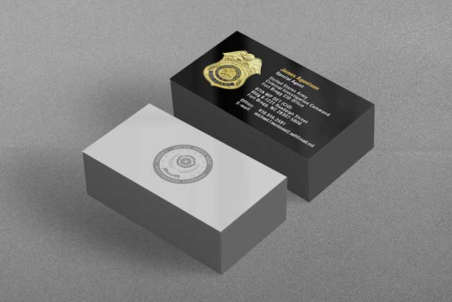 Calling Card Business: Law Enforcement Business Card Templates Free