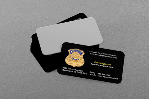Pentagon Force Protection Agency Business Card