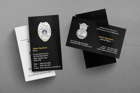 U.S. Air Force Security Forces Business Card